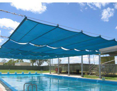 مظلات مسابح تغطية شاملة