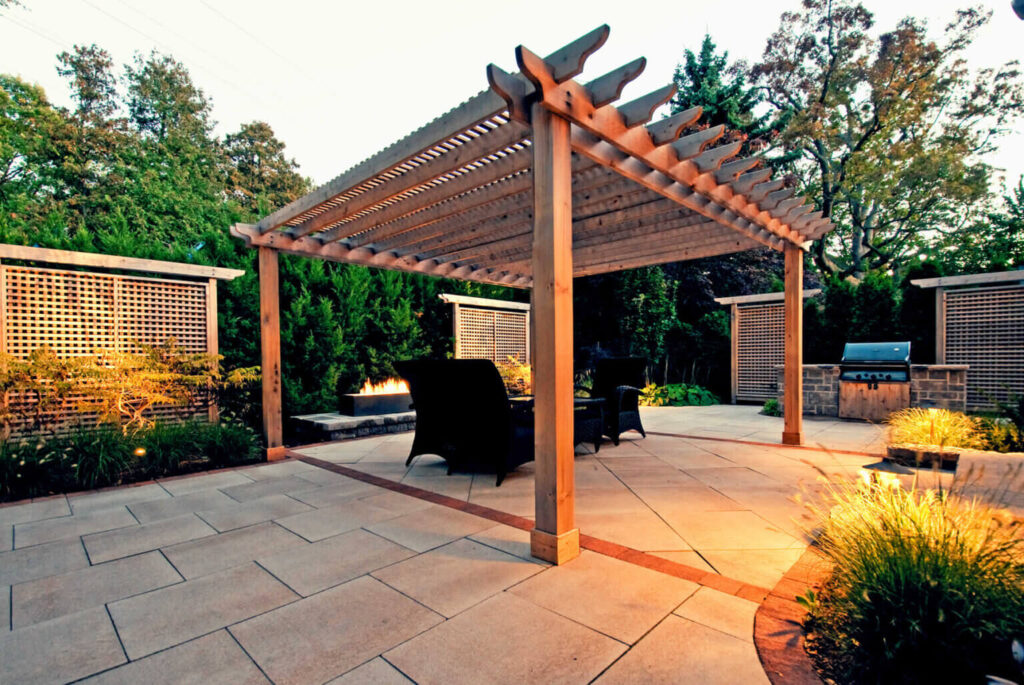 تركيب برجولات خشبية